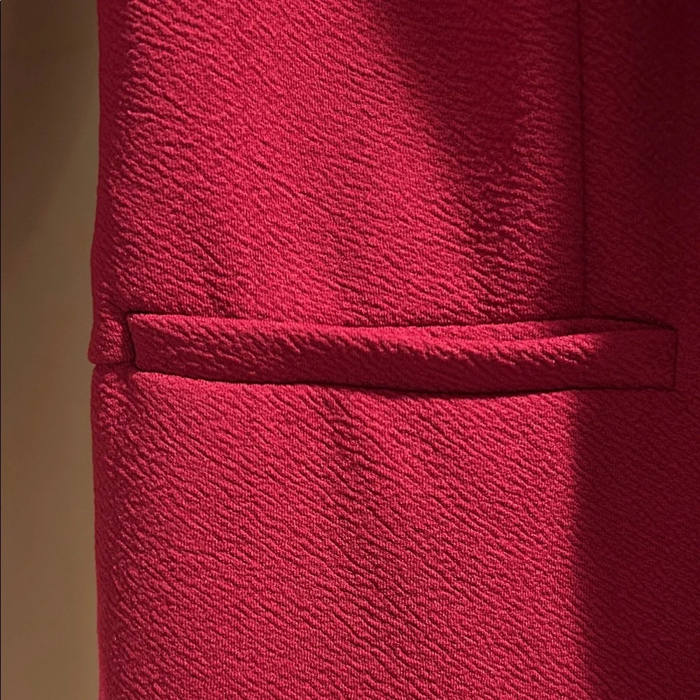 Maurices Dark Red Open-Front Blazer Jacket - Picture 3 of 4